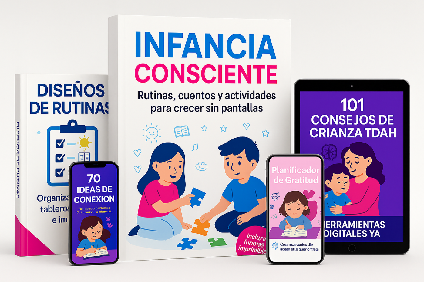 Infancia Consciente – El Pack Anti-Pantallas que transforma la rutina de tus hijos en conexión y aprendizaje