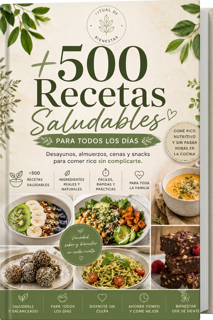 Más de 500 recetas saludables
